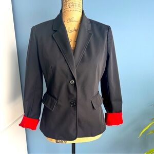 Isaac Mizrahi Black Blazer Jacket - Small